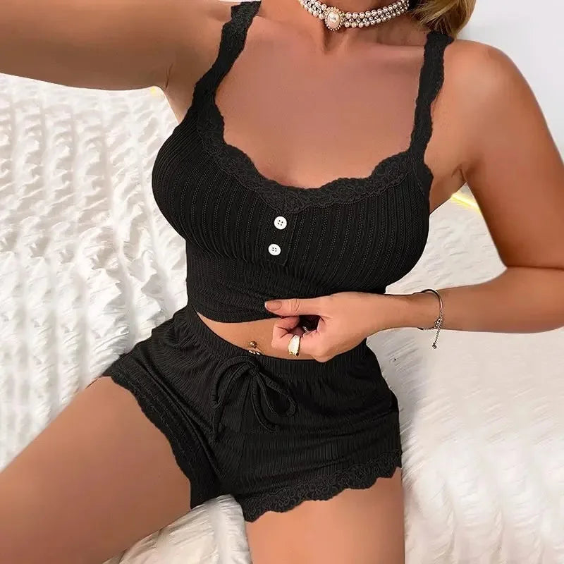 Ribbed pajama set