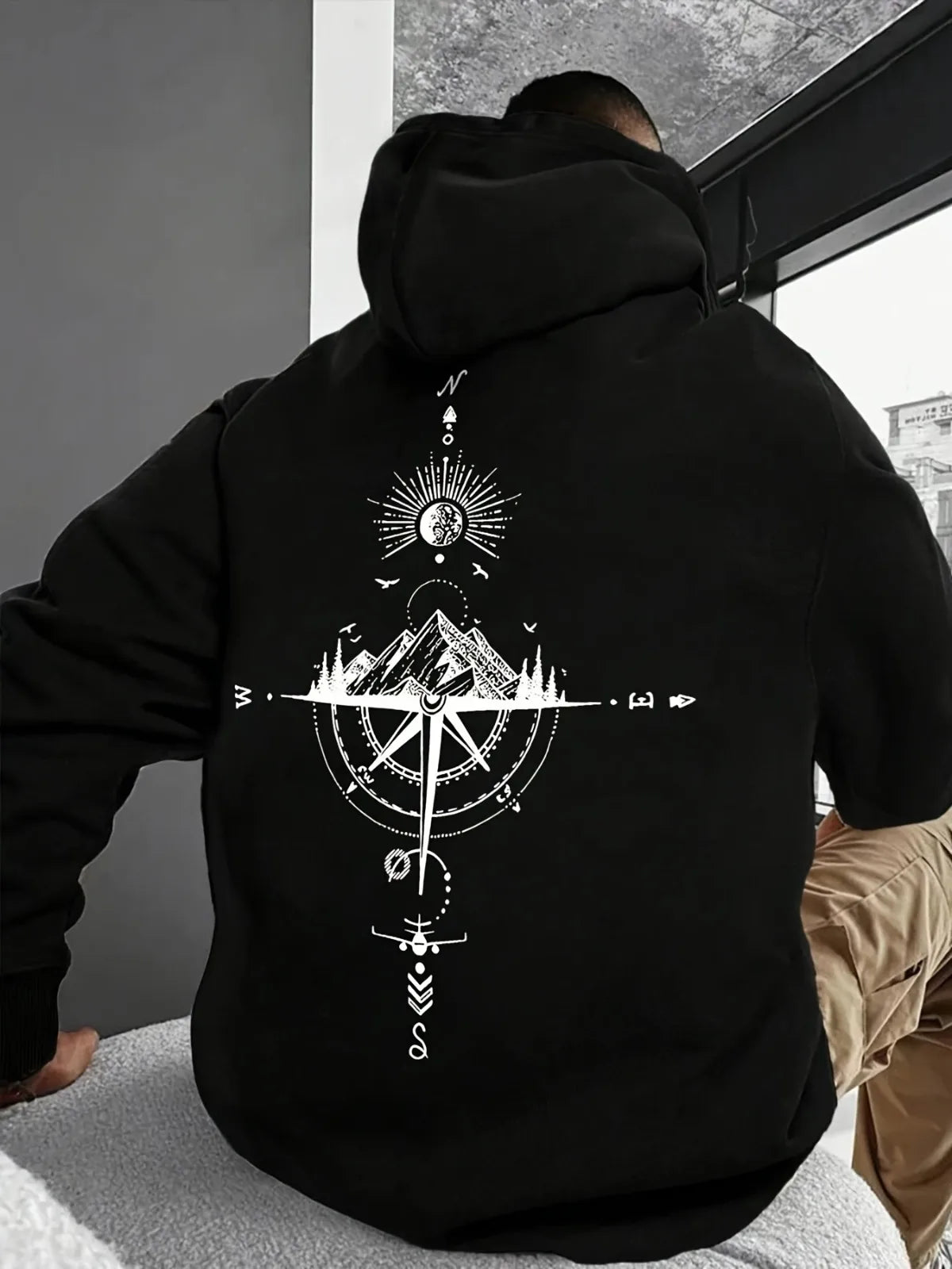 Starry Sky Printed Hoodie