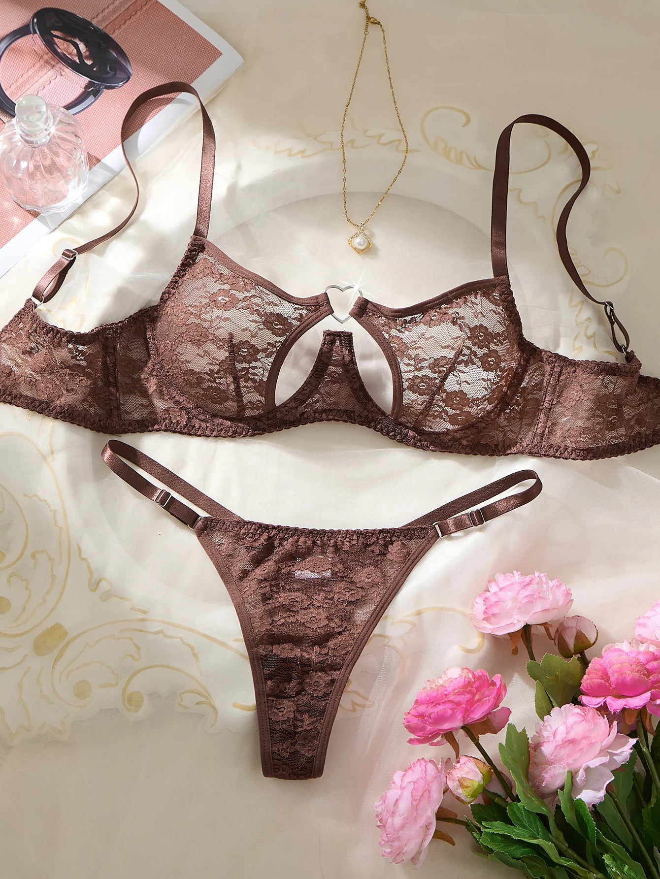 Laced Bra And Panties Set