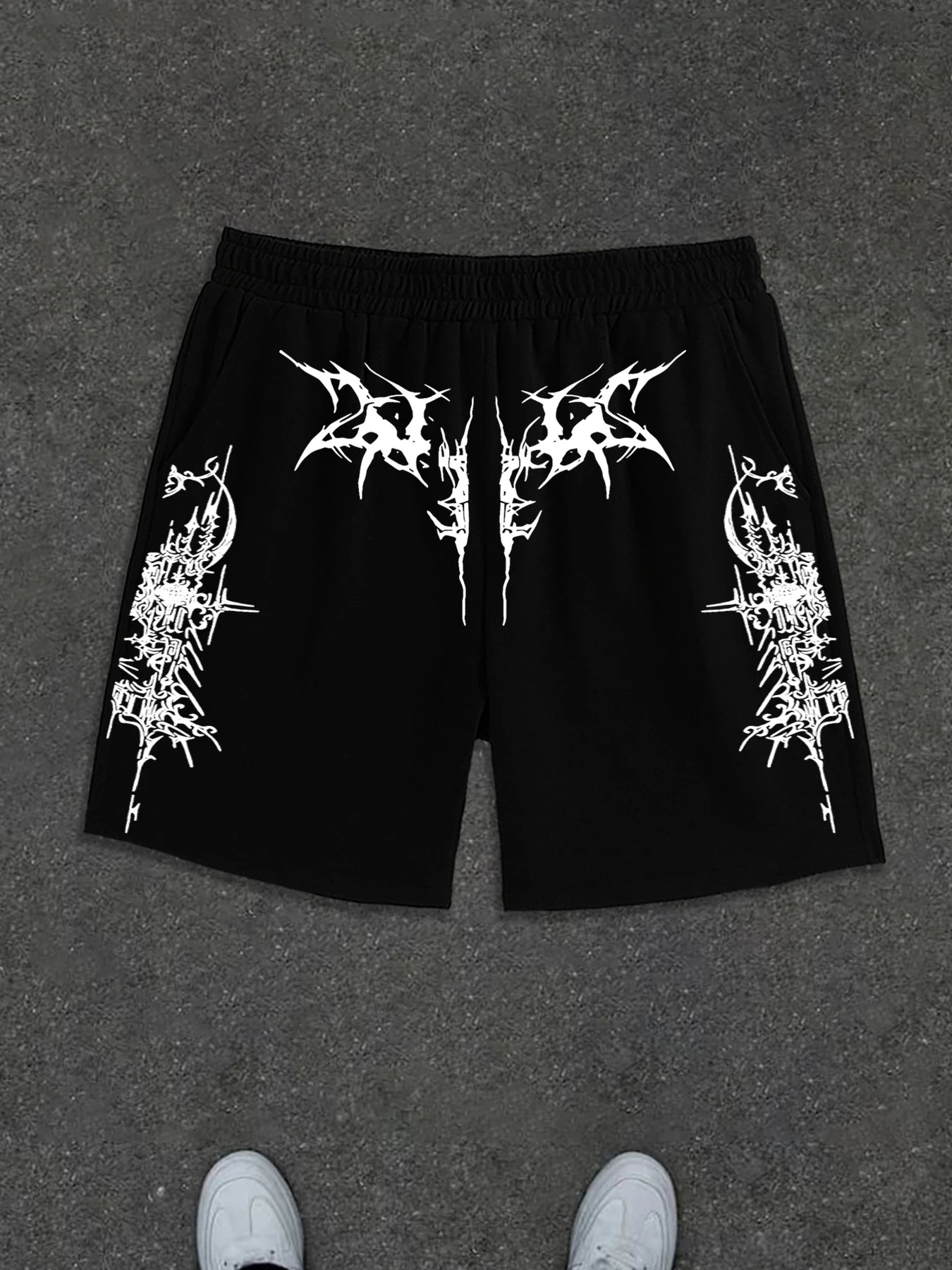 Cybersigil Printed Shorts
